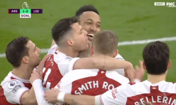 Arsenal '%s' Leeds, they've passed through the upper hand since the start of the fight with Jack's ass.