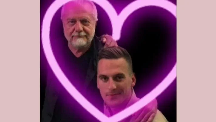 Former attacker becomes ironic, wishes Valentine to the president of Naples
