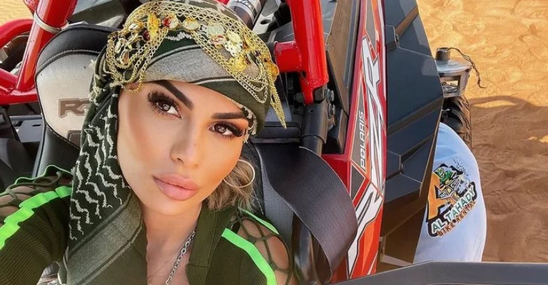 Liona continues entertainment in Dubai, visits desert