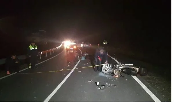 26-year-old dies after he was hit by a motorcycle.