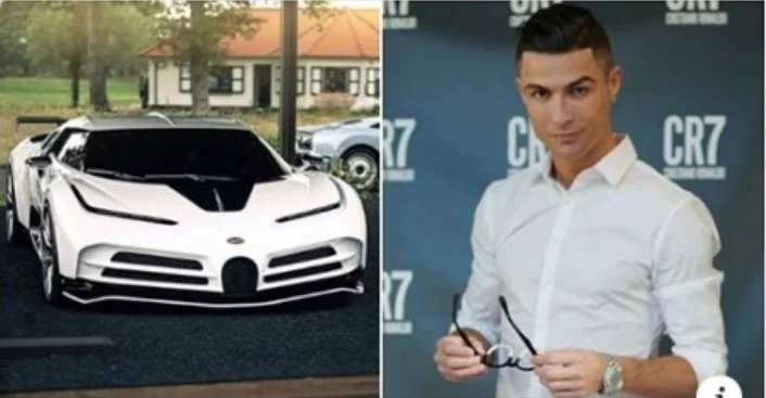 Cristiano Ronaldo achète le très rare Bugatt, qui coûte 8m euros