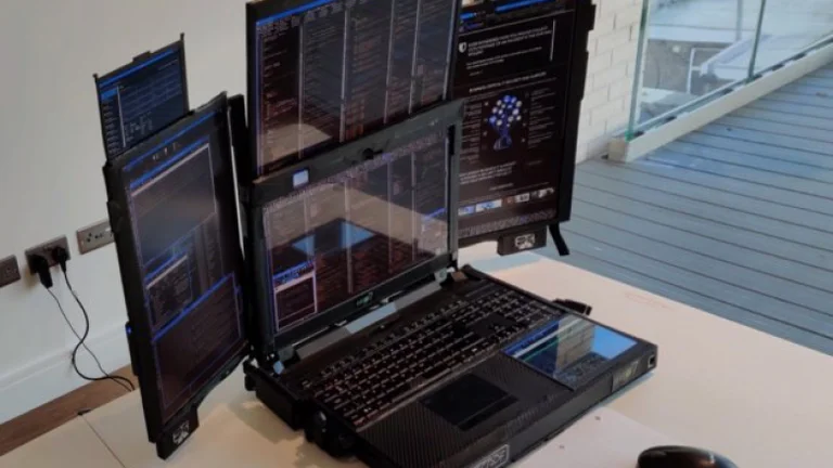 Dies ist der 7-screen Monster Laptop.