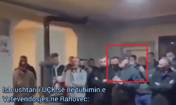 Member of PDK at the Vetevendosje rally in Rahovec: Don't talk to us about war