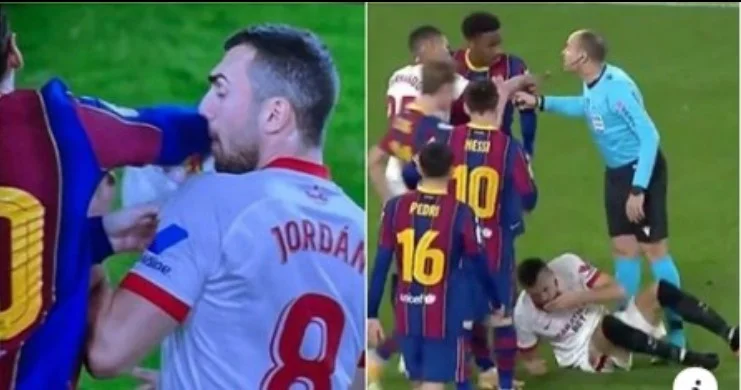 Lionel Messy a quitté la Jordanie de Séville couchée avec son visage après un autre moment