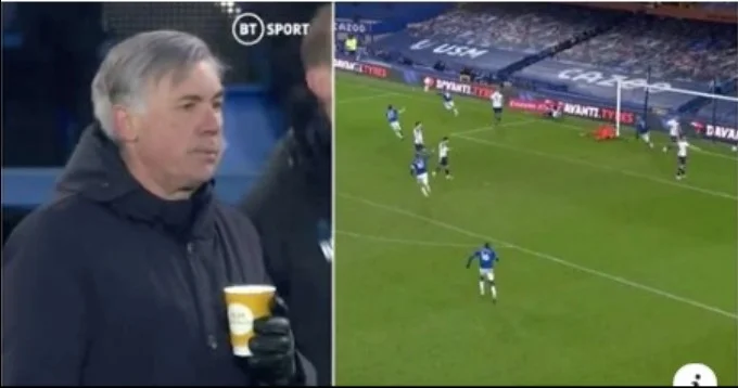 Carlo Anceplott's brilliant response when Everton marked 5-4 against Tottenham last night