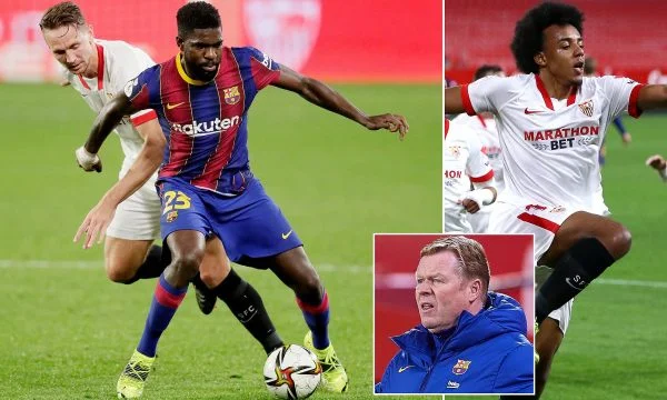 Coeman defends Umtti after his poor appearance against Seville: It's part of the game...