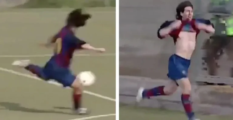 Rares sites de Messi à 16 ans, a marqué 4 buts contre Séville