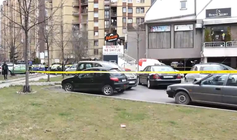 Image from the scene where a person was injured in Dardan