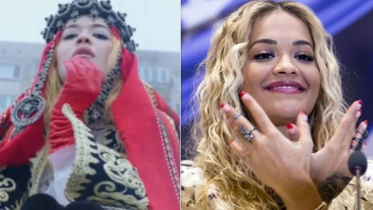 Rita Ora ringrazia Valdrin Sahini per l'abito tradizionale: proprio quando il Kosovo celebra l'indipendenza