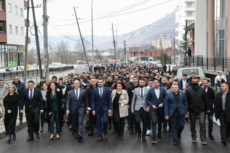 Istog Roads Fill with Haradinaj supporters