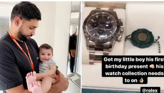 Criticando al campeón de boxeo que compró el rolex de su hijo a un precio terrible