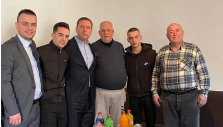 Former Interior Minister Flamur Sefaj visits hero's family, Enver Zymber
