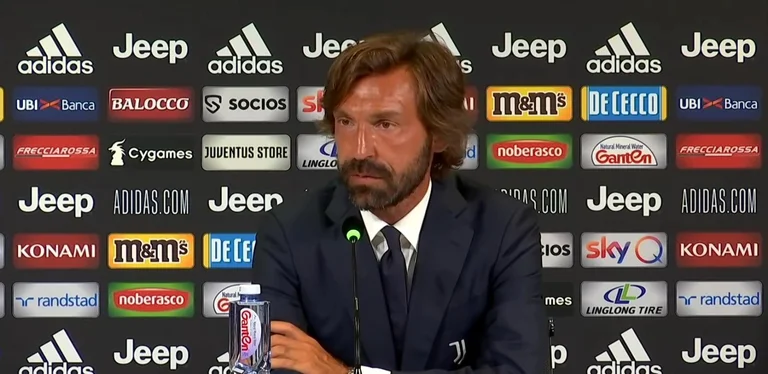 Reagon Andrea Pirlo after his great victory against Rome