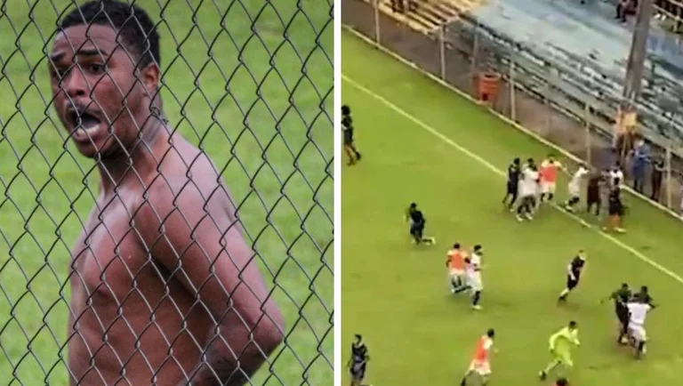 Les combats de masse sur le terrain après avoir célébré le nudo, c'est une punition pour l'agresseur brésilien