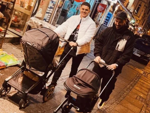 Ledri Voula und Milot Rasica gehen ihre Babys zusammen