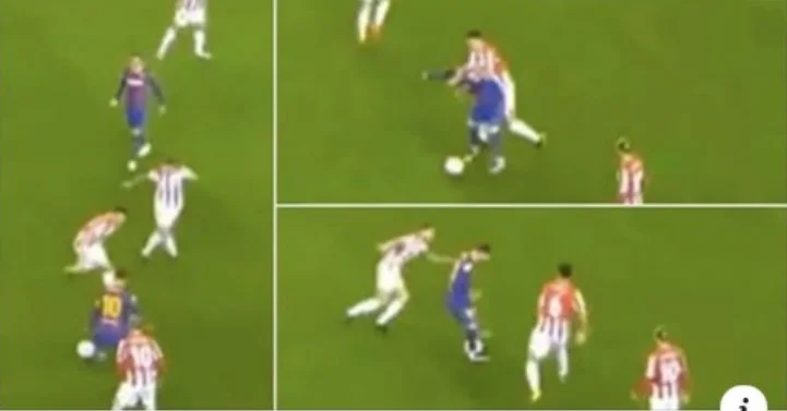 Leo Messy ha testimoniato che è il giocatore più duro del mondo per fare una diga in vittoria su Bilbao.