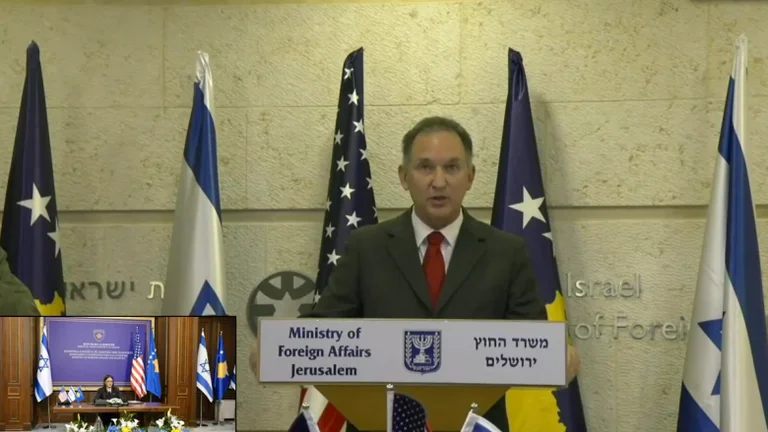 Official, Kosovo, Israel link diplomatic relations