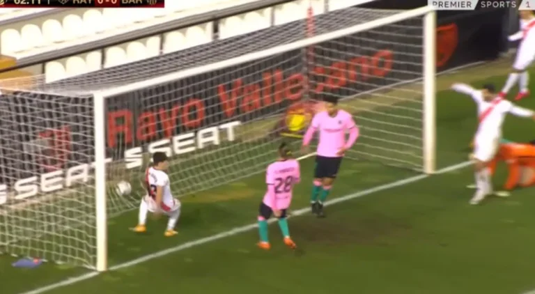Rayo Vallecano shokon Barcelonën, Fran Garcia shënon golin më të lehtë në karrierë