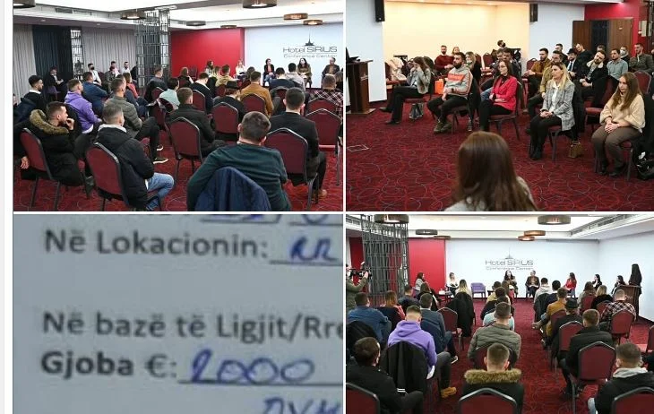 Tubimi i Vetëvendosjes dhe Osmanit pa maska, Inspeksioni i gjobit me 2 mijë euro