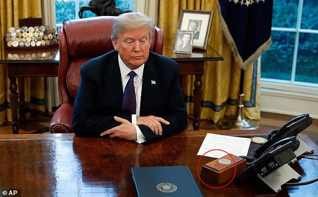 Diet Cola in the Oval Office, Biden removes the button he ordered Trump with