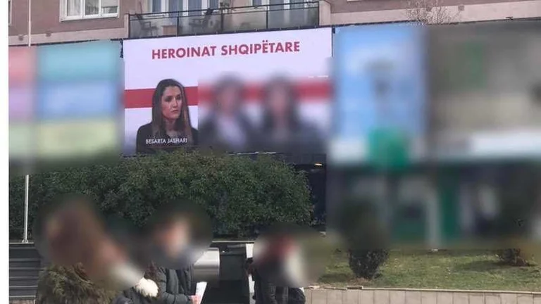 Nach der Nutzung nutzte die VV auch die Schwester zur Kampagne: Bekim Jashar