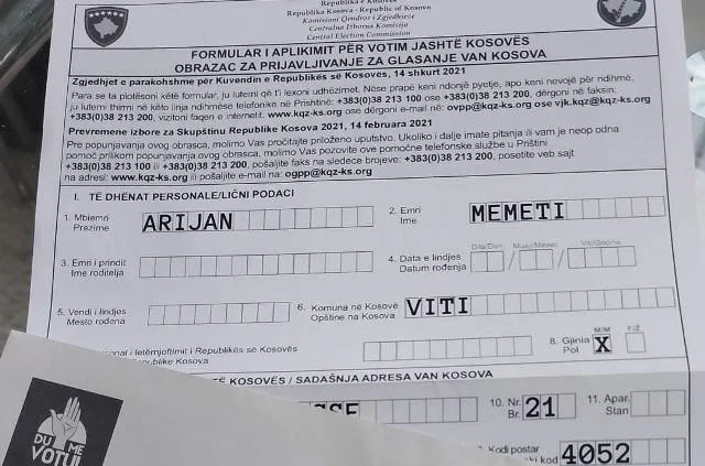 The exile alerts: I received an election application form from a suspicious organization