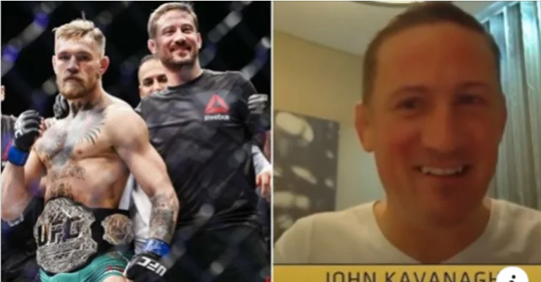 Conor McGregor's coach accidentally discovers secret tactics in front of the mechi, then he wants that piece to hide.