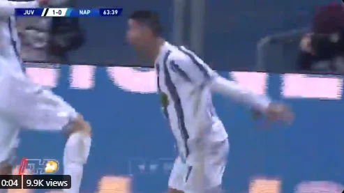 Un but perle de Cristiano Ronaldo marque le but de la Coupe vers Naples