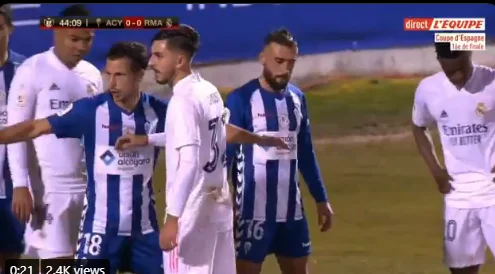 Real Madrid barely scores for advantage, playing for the second league team