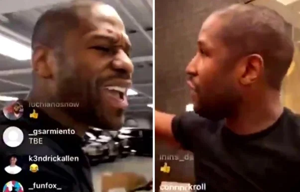 Tu ne le connaîtras pas. Même Mayweather ne peut pas échapper à la plantation de ses cheveux, les fans le découvrent.