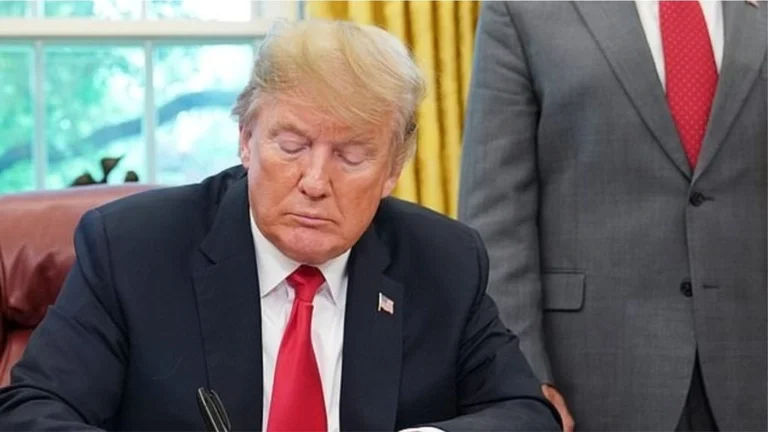 He was not present at the oath ceremony, but Trump applied a tradition
