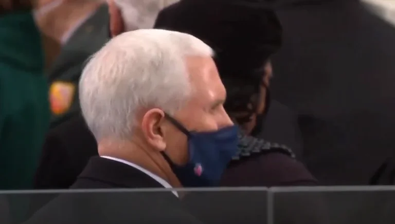 Trump no, Vice President Pence is on the inauguration of Biden