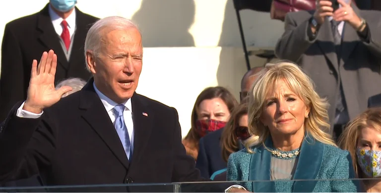 Joseph Biden schwört als Präsident von Amerika