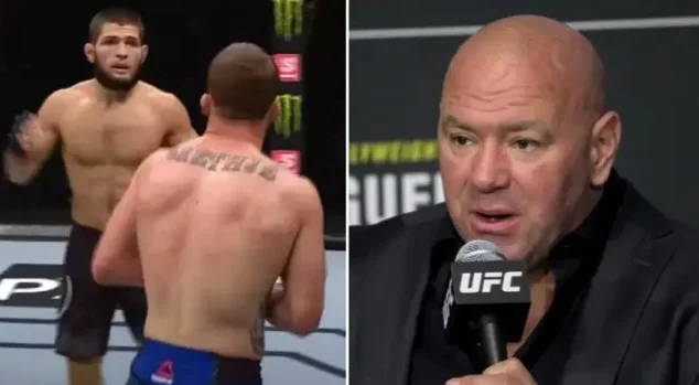 Dana White discovers details, Khahabi and mock Gaetthia during their UFC 254 war.