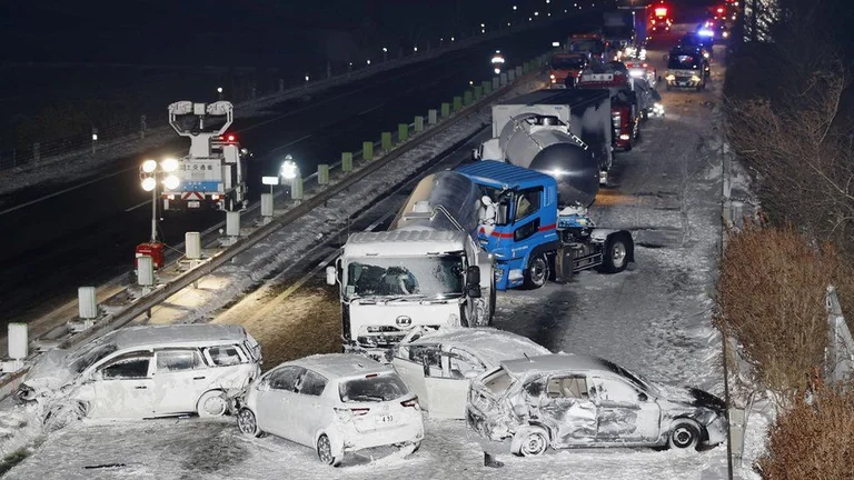 134 véhicules sont impliqués dans un accident sur la route japonaise
