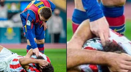 They were punished with red, after they had punched the opponent. That is the punishment that awaits the Messiah.