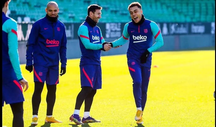 Tonight Barcelona fans can see Mess in the field, Argentinians seen training