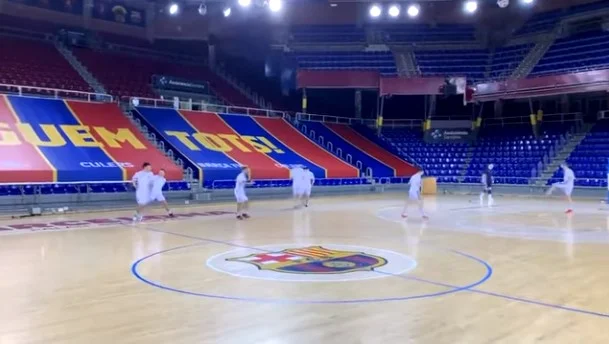 Immagine di Pristina esercizio prima del confronto storico con blaugrans