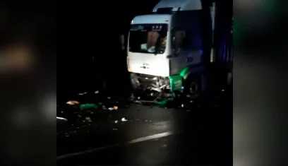 Image from the scene in the accident allegedly lost 4 Kosovars