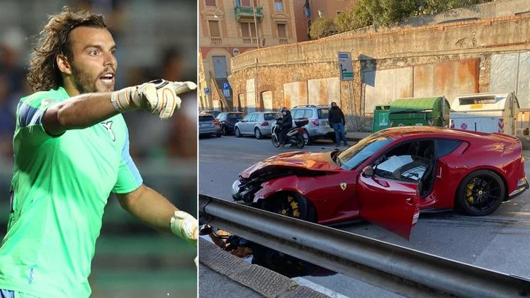 La estrella de la Serie A experimenta horror: envió a Ferrari a su coche, lo destruyó.