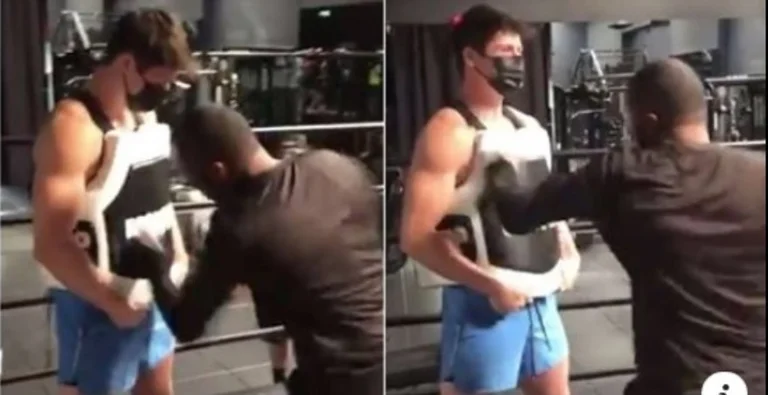 As 64-year-old, boxing legend has struck the internet at the speed shown in the exercise