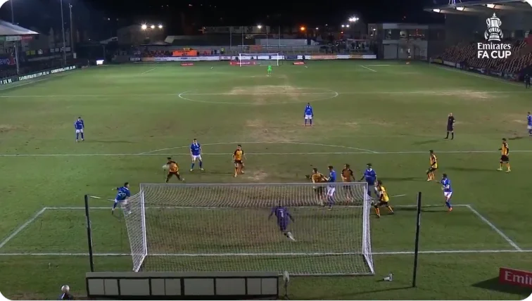 Andy Zeqiri almost scored absolutely brilliant goal with scissors for Brighton tonight
