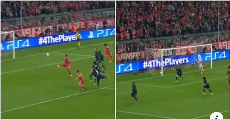 Als Patrice Evra ein solches wunderschönes Tor gegen Bayerni erzielte, nutzte der Neuer zum Feiern.