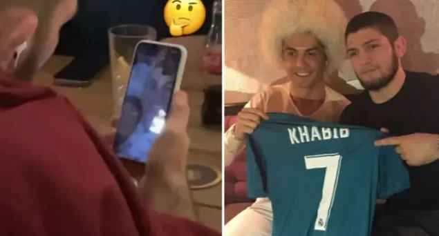 Khabb en FaceTime con Cristino Ronaldon: En un equipo serio.