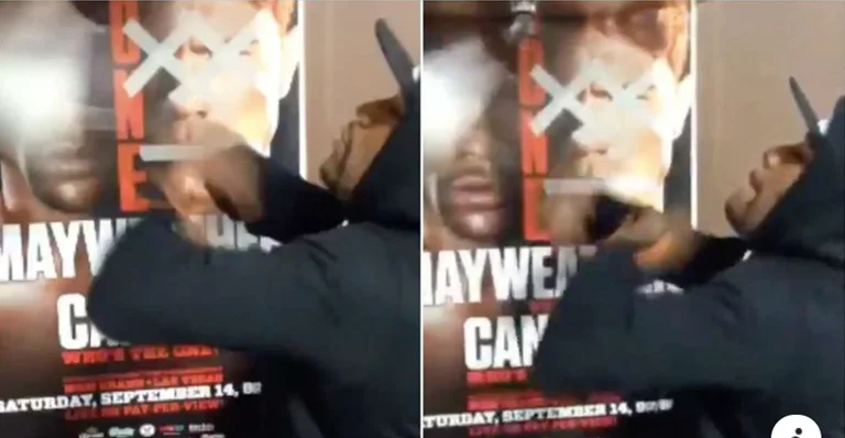 Floyd Mayweather golpear la bolsa de velocidad es lo mejor que verás hoy.