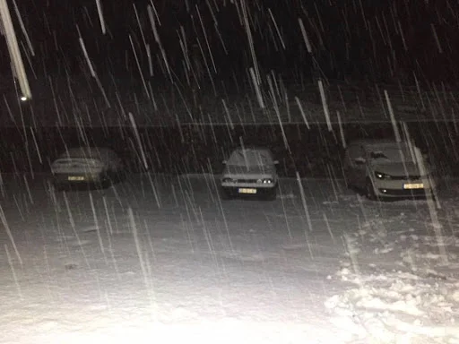 When is snowfall expected in Kosovo?
