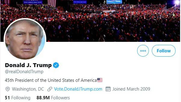 Twitter blocks Trump's account