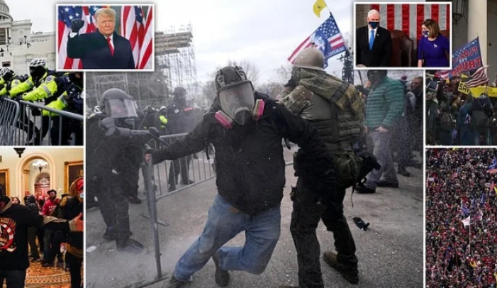 The attack on the U.S. Congress, Pence, and Congressmen run for rescue
