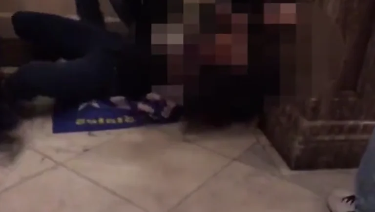 Ein Moment, in dem Trumps Protesthelfer stark erschossen wird (Video)