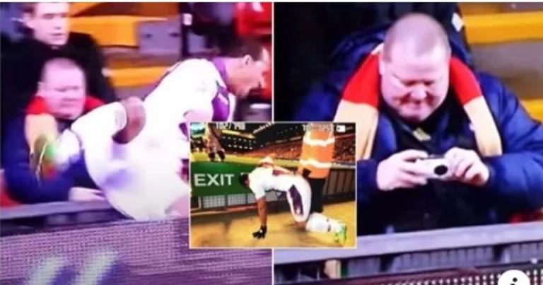 The legendary Liverpool fan who photographed Agbonlahor falling down finally publishes the photo